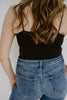 Thin Strap Tank - Black