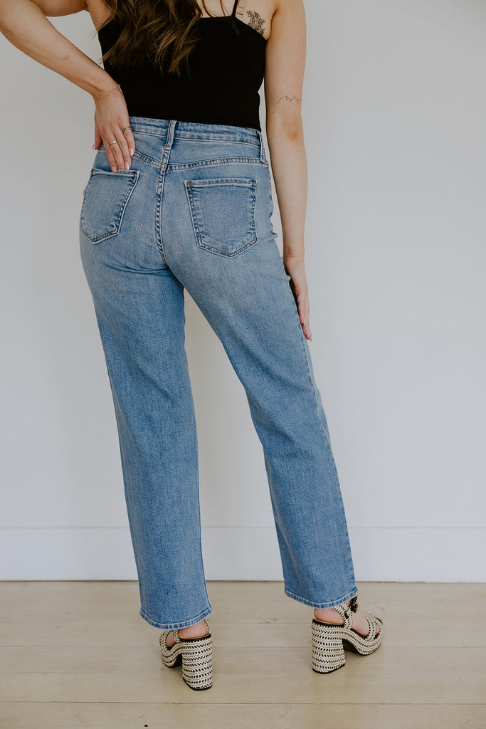 Stretchy Straight Denim - Light