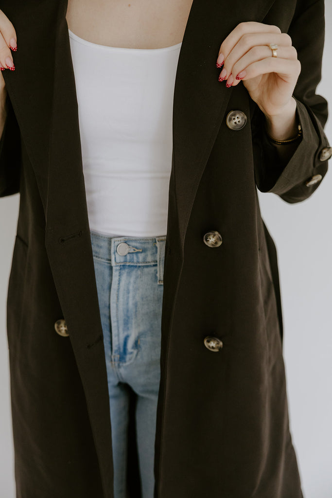 Long Trench Chloe - Black