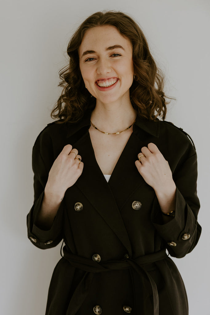 Long Trench Chloe - Black