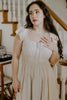 Flutter Sleeve Midi Dress - Oat