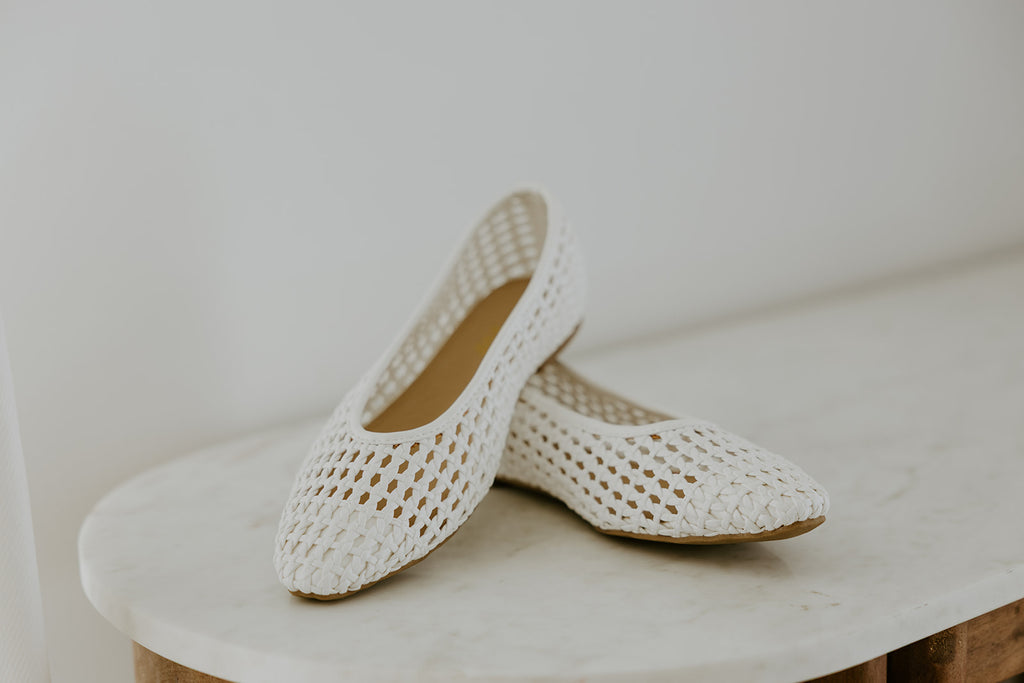 Woven Flat - White