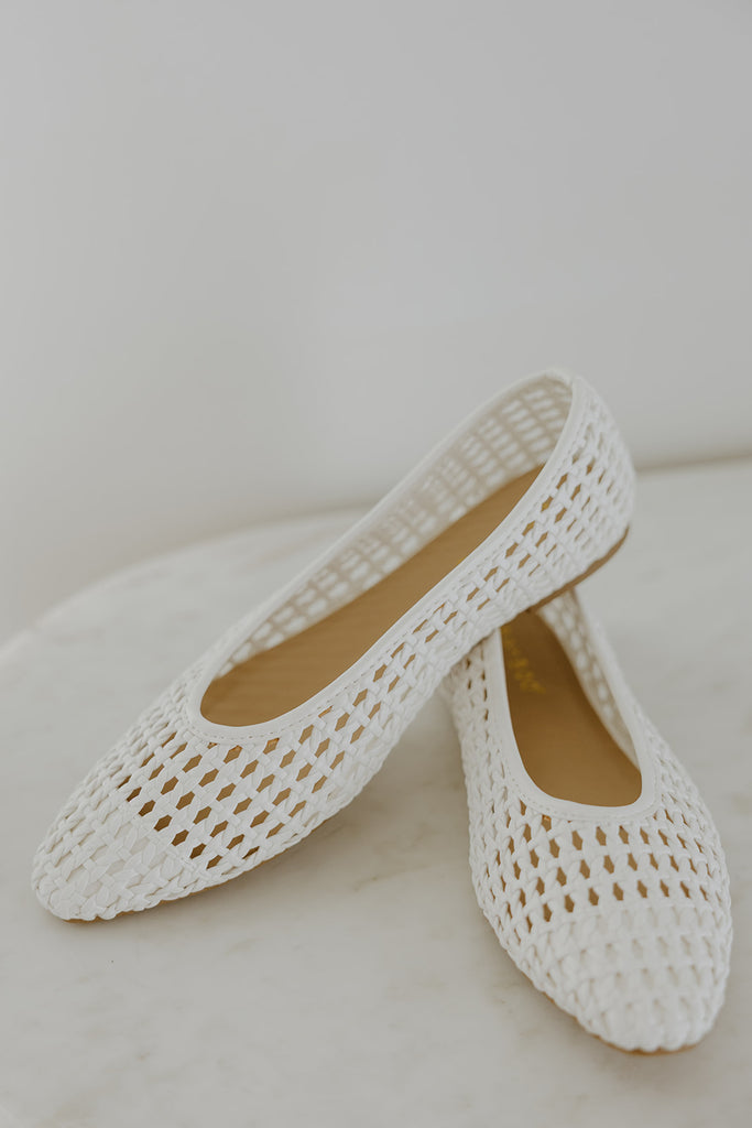Woven Flat - White
