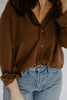 Classic Button Up - Cocoa