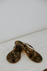 Tortoise Print Jelly Sandals