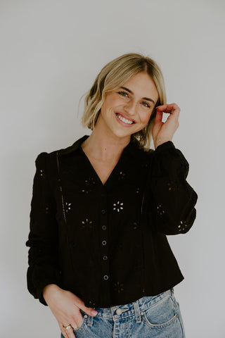 Striped Knit Short Sleeve Cardi - Mocha