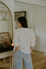 White Shirt With Crochet Details