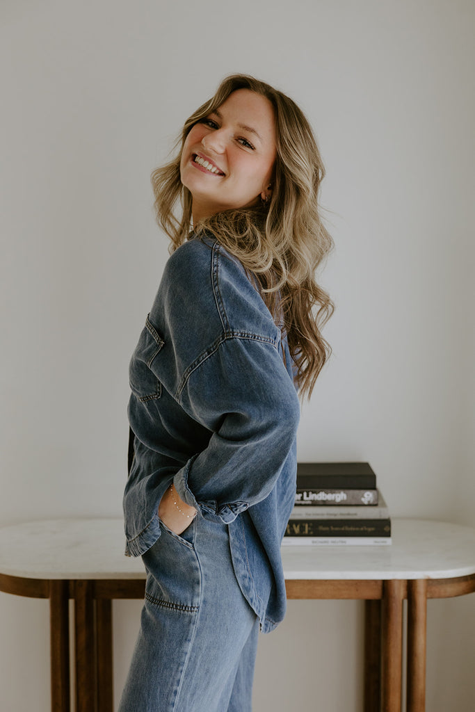 Chambray Button Up Shirt