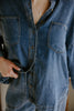 Chambray/Tencel Button Up Shirt