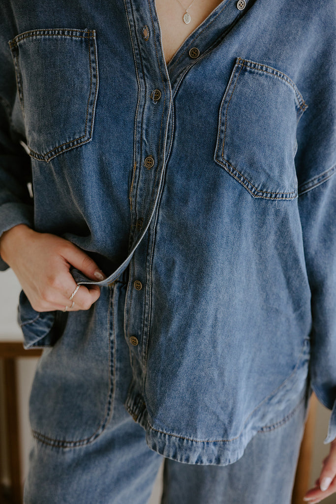 Chambray Button Up Shirt