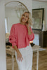 Exposed Seam Sweater - Pink