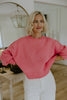 Exposed Seam Sweater - Pink