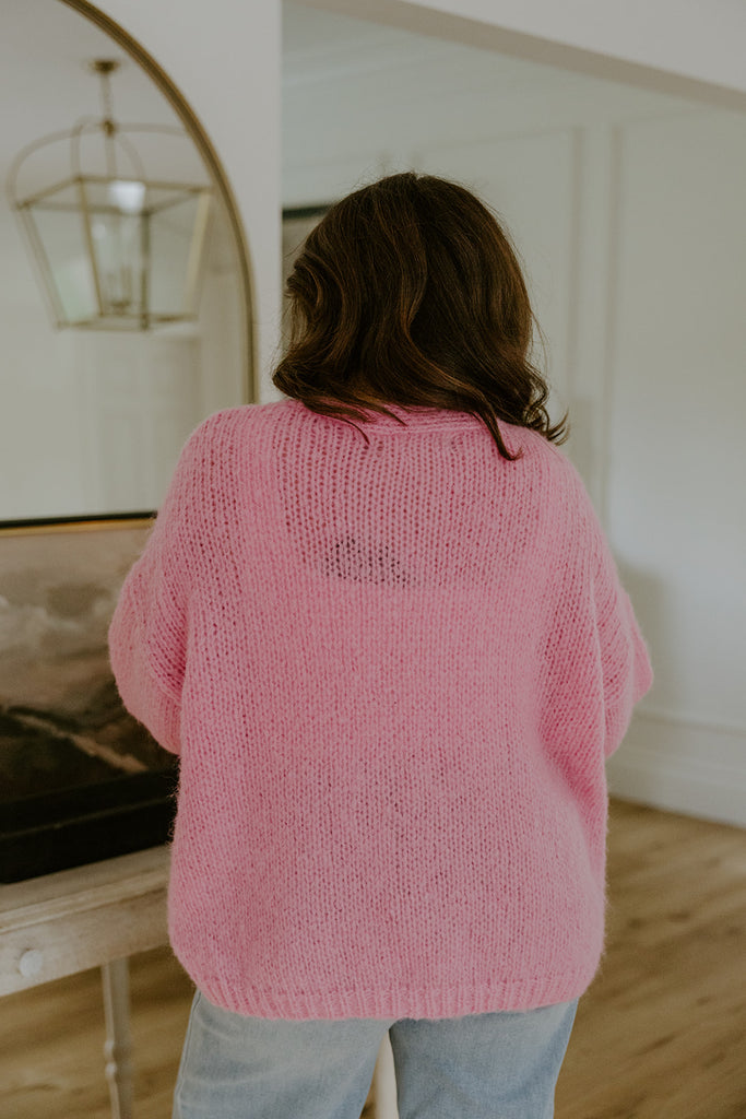 Open Cardigan - Pink