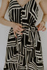 Black And White Pattern Maxi Dress