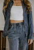 Chambray/Tencel Button Up Shirt
