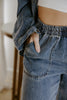 Chambray/Tencel Wide Leg Pant
