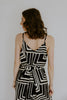 Black And White Pattern Maxi Dress