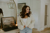 Cozy Topper Sweater - Ivory