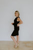 Linen Vest & Shorts Set - Black