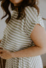 Striped Top & Skirt Set - Olive