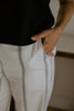 Navy Striped Cotton Pant