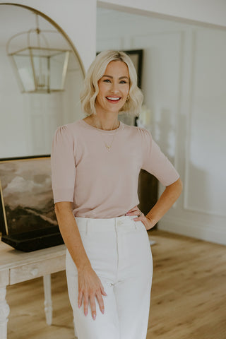 Exposed Seam Sweater - Red