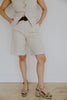 Linen Vest & Shorts Set - Oatmeal