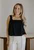 Square Neck Tank - Navy