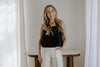Square Neck Tank - Navy