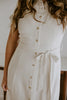 Button Down Midi Shirt Dress - Oat