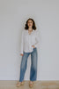 Classic Linen Button Up - White