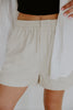 Boxer Style Linen Short - Oat