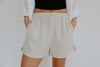 Boxer Style Linen Short - Oat