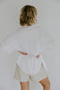 Linen Shirt with Cargo Pocket - White
