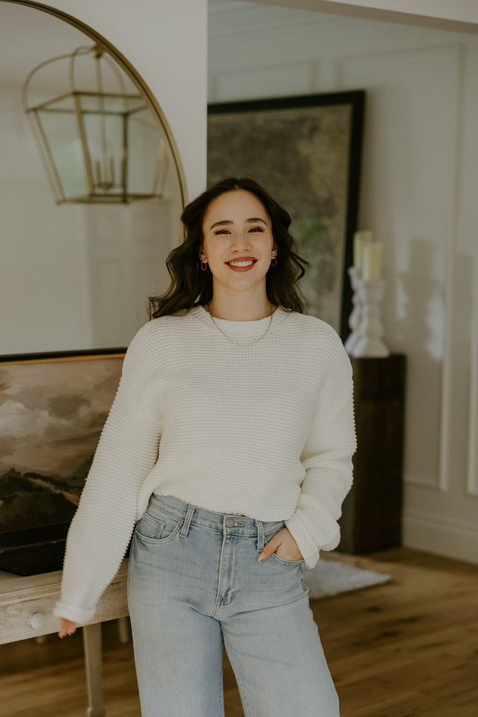 Crochet Sweater - Cream