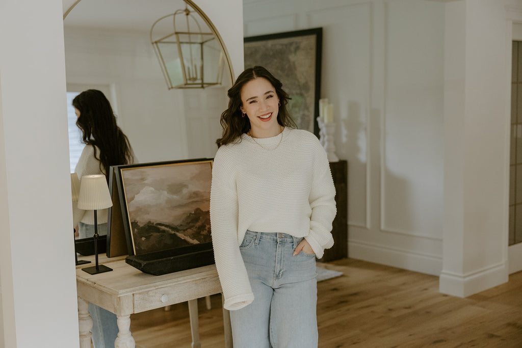 Crochet Sweater - Cream