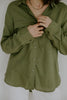 Classic Linen Button up - Olive