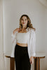 Linen Pant With Straight Leg - Black