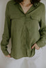 Classic Linen Button up - Olive