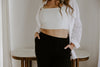 Classic Linen Button Up - White