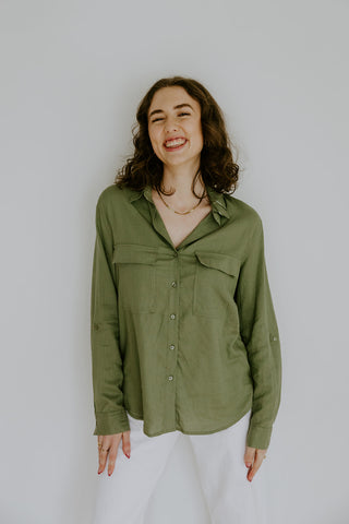 The Elevated Linen Vest - Oatmeal