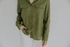 Classic Linen Button up - Olive