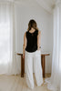 Linen Pant With Straight Leg - White