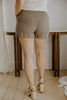 Linen Shorts with Pocket - Khaki