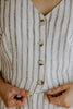 Striped Summer Vest - Cream
