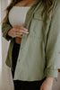 Classic Linen Button up - Olive