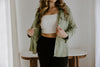 Classic Linen Button up - Olive