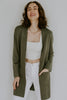 Open Cardigan with Pockets - Olive