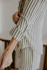 Long Sleeve Striped Button Down - Chive
