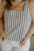 Square Neck Tank - Stripe